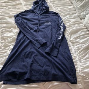Vineyard Vines Navy T Shirt Dress